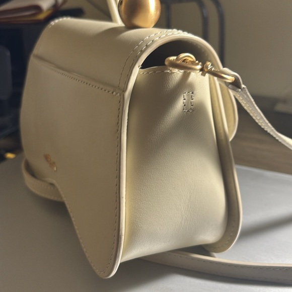 Cult Gaia Kazia Beaded LEATHER Top-Handle Bag - Picture 6 of 9